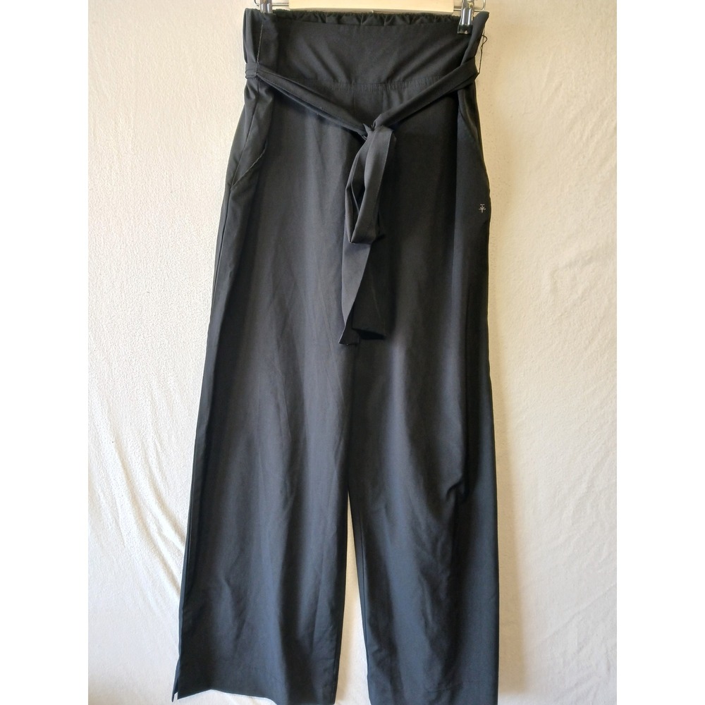 Soybu high waisted Belted black pants wide leg womens medium quiet luxery